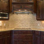 4x4 Tumbled Dore Royale w/ Free Length Denise Over Acid Split-Face Mosaics