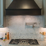 3x6 Carrara HD w/ 1x1 P&L Cascade Blend Mosaics